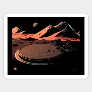 turntable space base on mars Magnet